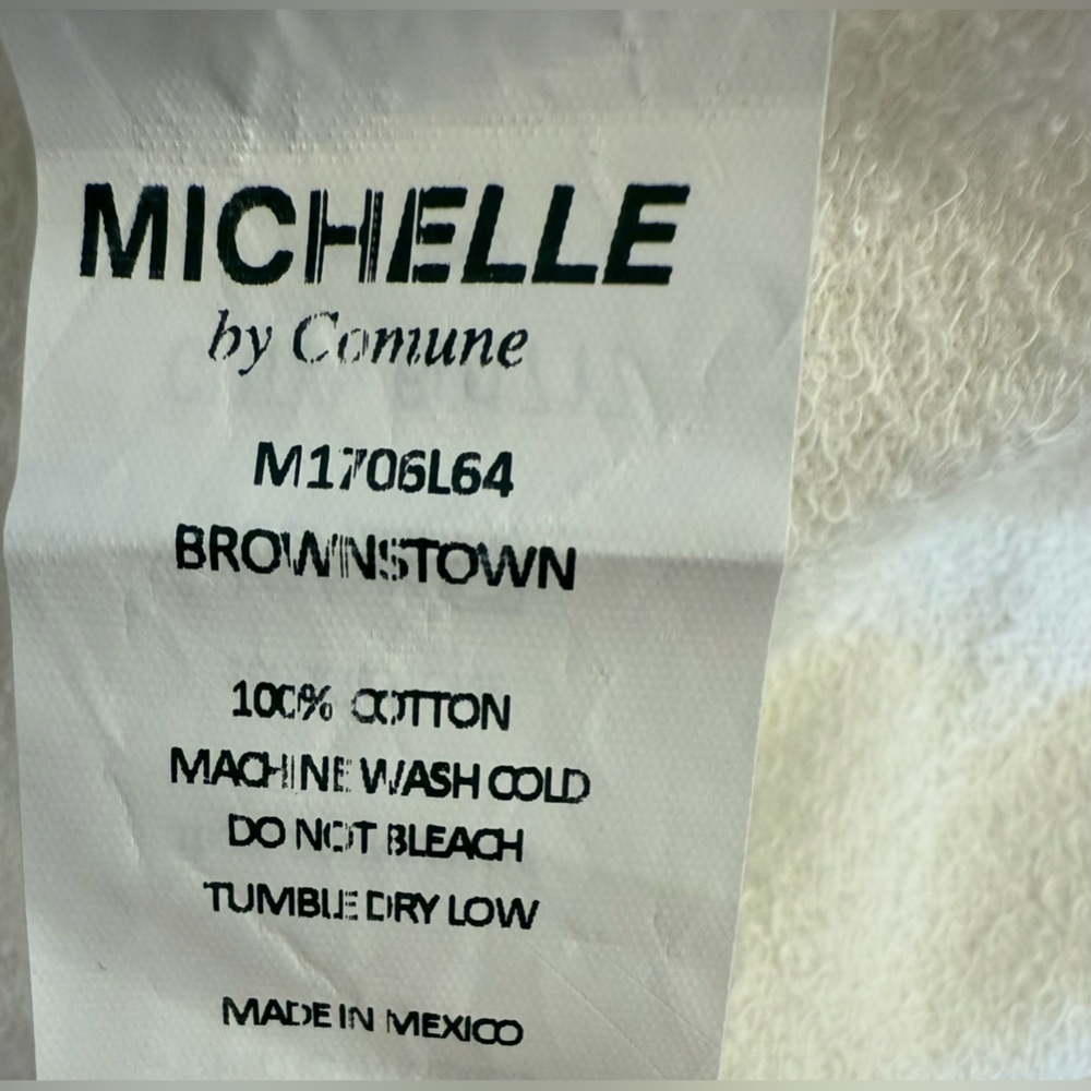 NWT Michelle by Comune Brownstown off White long sleeve sweater top Size large - Picture 5 of 7